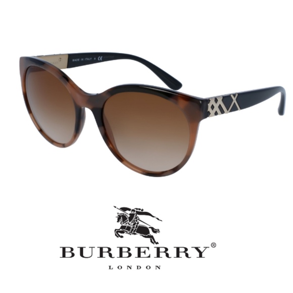 New Burberry 56mm Cat-Eye Oversized Sunglasses - Picture 2 of 3